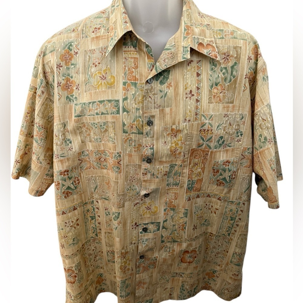 TORI RICHARD Aloha Hawaiian Print Shirt Men XL
